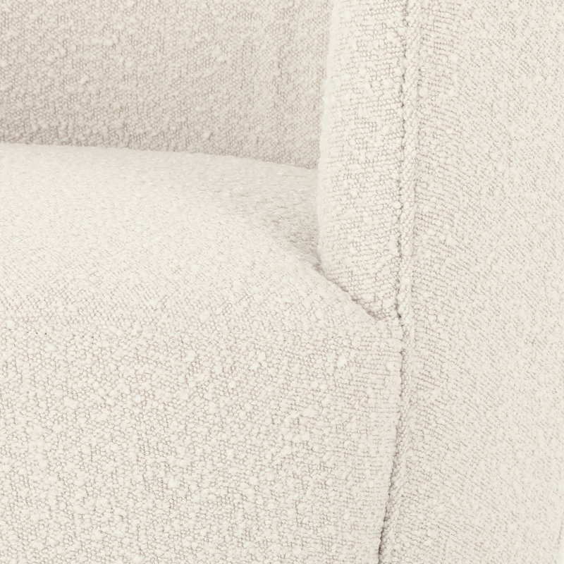 Aurora Wide Swivel Armchair, Knoll Natural Boucle