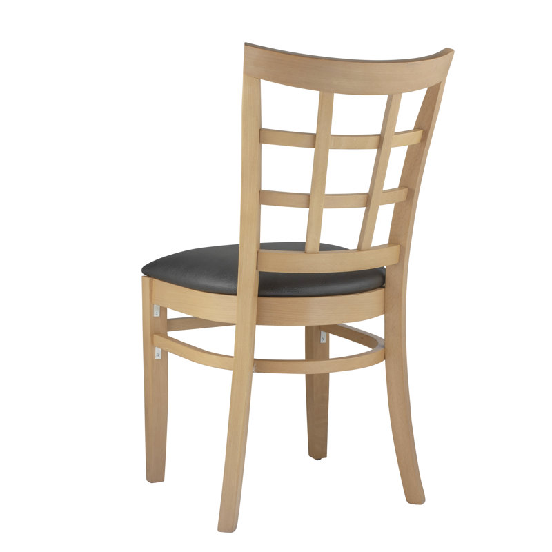 Harner 18'' H Upholstered Beech Side Chair, Natural