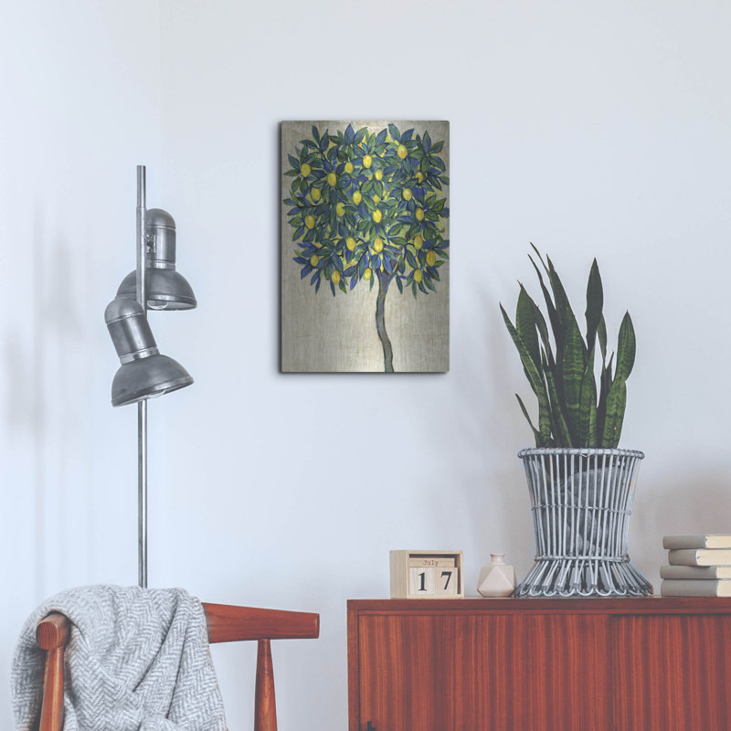 «Lemon Tree Composition I» par Tim O'Toole, art mural en métal, H 24 po x l 16 po