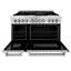 ZLINE 48" Legacy Dual Fuel Range w/ 7 Burner Gas Cooktop & 2 Electric Ovens w/ Griddle