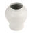 Ellport Chinoiserie Stoneware Ceramic Decorative Jar with Lid - 10.5" Ivory White Traditional Accent Piece for Home, Office, Living Room, and Bedroom Decor