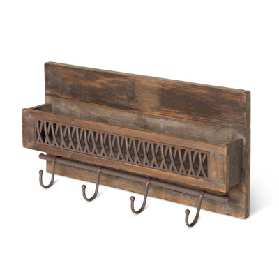 4 - Hook Wall Mounted Coat Rack