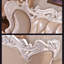 Canapé en bois massif sculpté double face