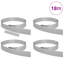 10cm H x 450cm W Galvanised Steel Lawn Edging