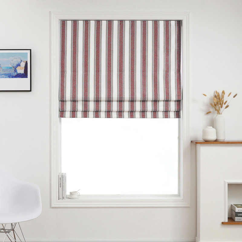 Rideau occultant 100% polyester, Rouge, L 33 po x L 64 po