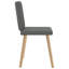  Ensemble de 4 chaises de salle à manger gris foncé