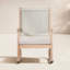 Chaise berçante d'extérieur en bois d'eucalyptus