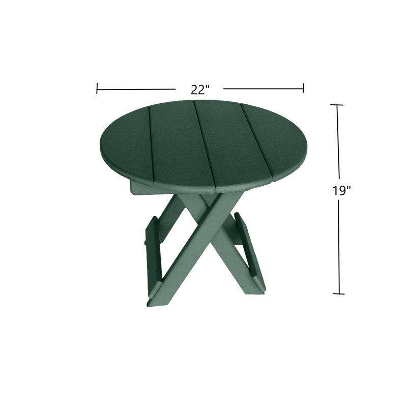 Phat Tommy Folding Patio Side Table, Green