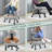 Ergonomic Office Chair with Adjustable Footrest for Cross-Legged Sitting, Desk Chair with Wheels for Home Office, Meditation & ADHD Focus-614705807