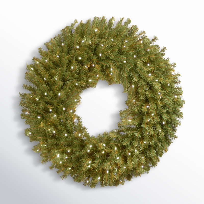 Couronne de sapin avec lumières Norwood, 42", Pré-éclairé