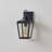 13.5” 1-light Black Outdoor Wall Lantern Sconce