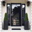 Topiaire artificiel, faux arbuste en pot en plastique noir-673287582-728354305