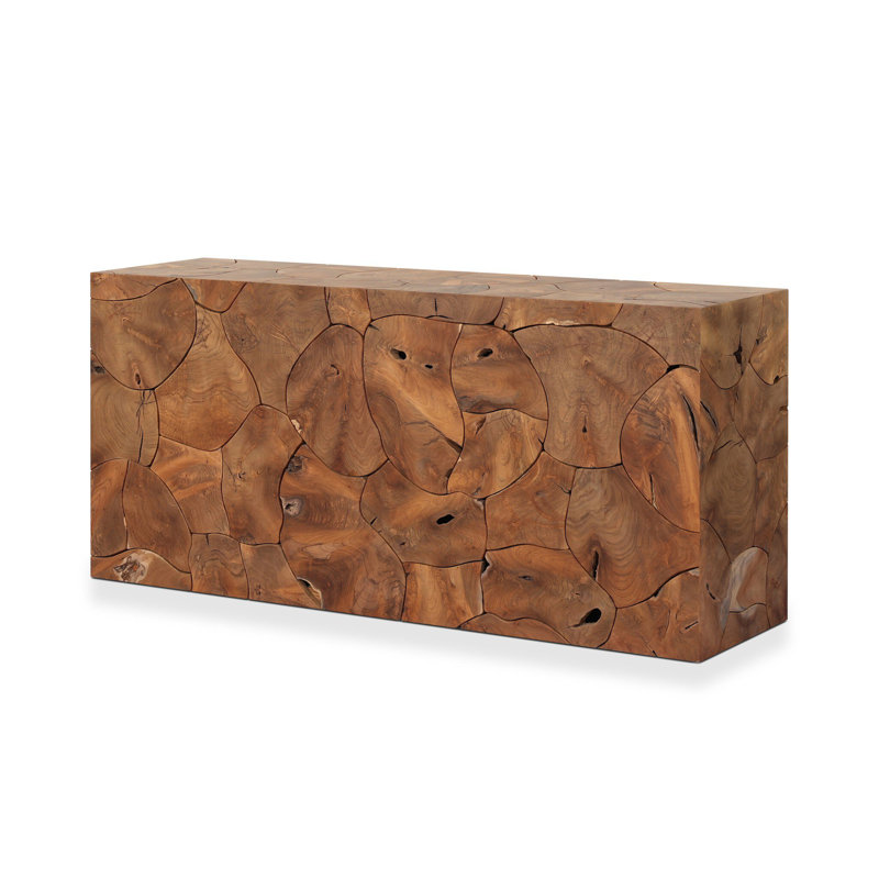 Tomlin Outdoor Teak Coffee Table, Teak Root