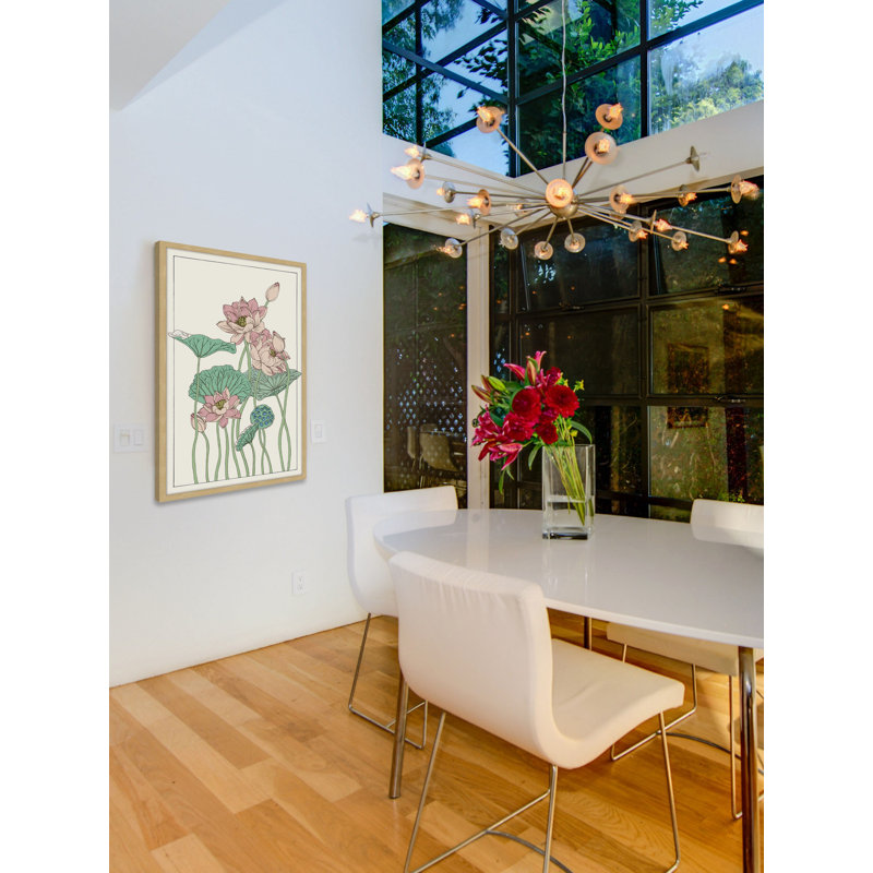 Botanical Gloriosa Lotus I - Single Picture Frame Print, 91cm H x 61cm W