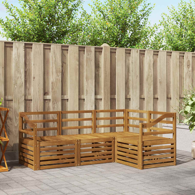 185.5cm Wide Patio Sectional Set