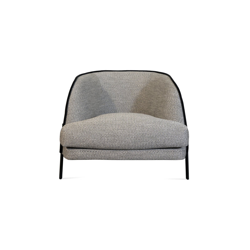 Fauteuil Caillou, Gris clair / gris