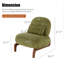 Chaise d'appoint rembourrée en velours avec pieds en bois massif-1950907248