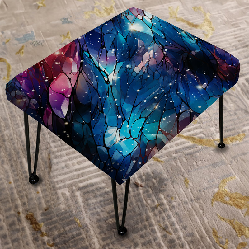 Repose-pieds bleu et rose Stardust Glint