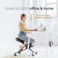 Joeph Ergonomic Kneeling Chair with Memory Foam Layer - Improves Posture - Adjustable Stool for Home and Office - Thick Comfortable Cushions