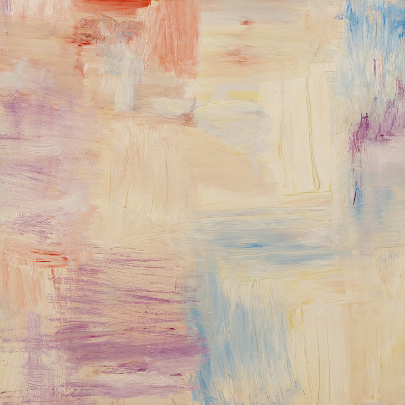 White On Blue Painting