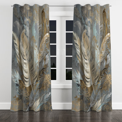 Analily - Modern Blackout Grommet Curtain - 1 panel
