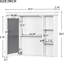 Rangement mural pour salle de bain 35,51 po x 7,22 po 29,19 po avec porte miroir