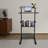 Standing Black Computer Desk 27” With Casters
