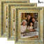 Cadre 3 pièces en or antique pour photos et cadeaux d'anniversaire 8 "x 10"