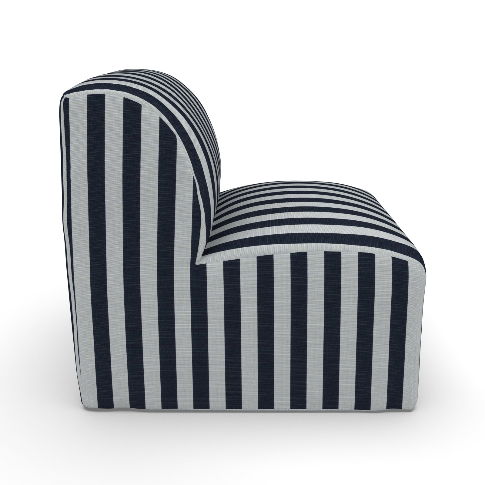 Praia Patio Lounge Chair, Expressive Mist Striped Sunbrella®