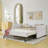 Daybed with Trundle Upholstered Tufted Sofa Bed, Boucle Fabric, Beige (83"x29.5")-911252267