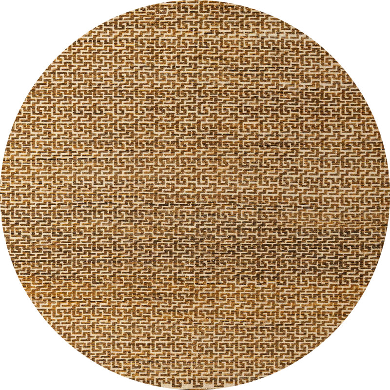 Abstract Indoor Rug, Round 7'