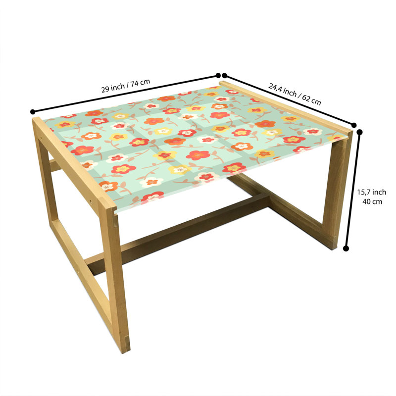Jamonica Sled Coffee Table, 40cm H x 74cm W x 62cm D