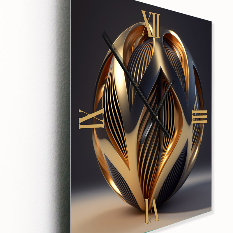 Horloge murale abstraite Op-Art, Grand