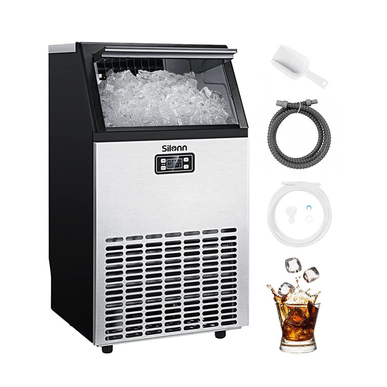 VEVOR 100 Lb. Daily Production Cube Ice Freestanding Ice Maker