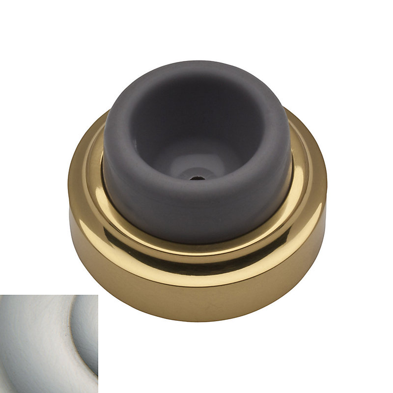 1.75" Concave Wall/Handle Bumper, Satin Nickel