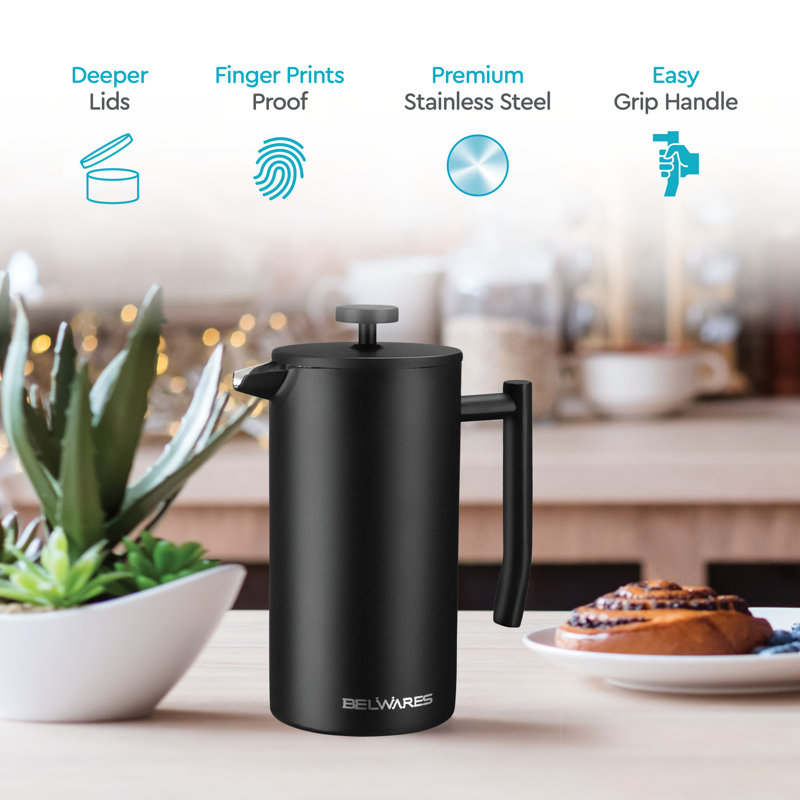 Belwares French Press Coffee Maker, 50 Oz.