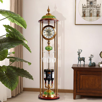 Modern minimalist quiet decorative floor clock