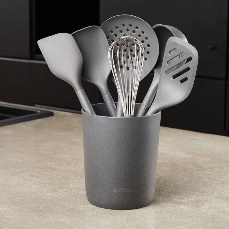 Zyliss 7-Piece Silicone Kitchen Utensil Set - Grey