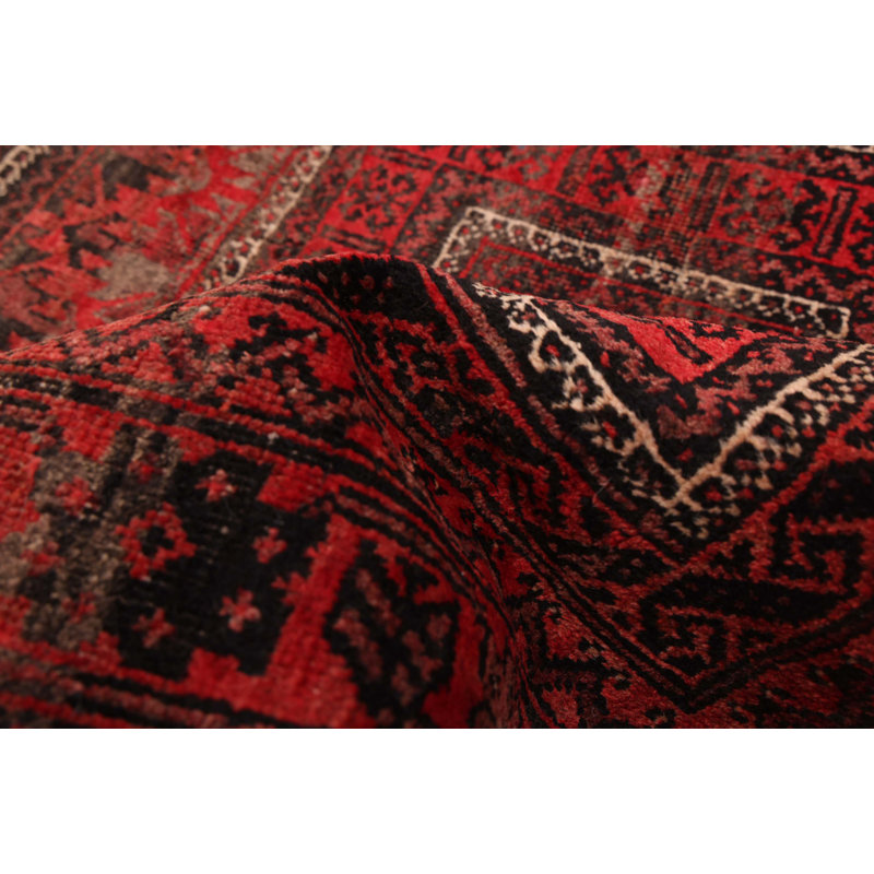 Tapis rouge Baluch 3 pi 5 po x 6 pi 7 po