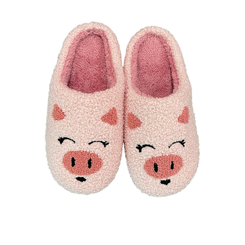 Chaussons de maison confortables à enfiler, chaussures d'intérieur chaudes et douces avec un motif mignon, chaussures de maison en mousse à mémoire de forme antidérapantes pour la chambre à coucher