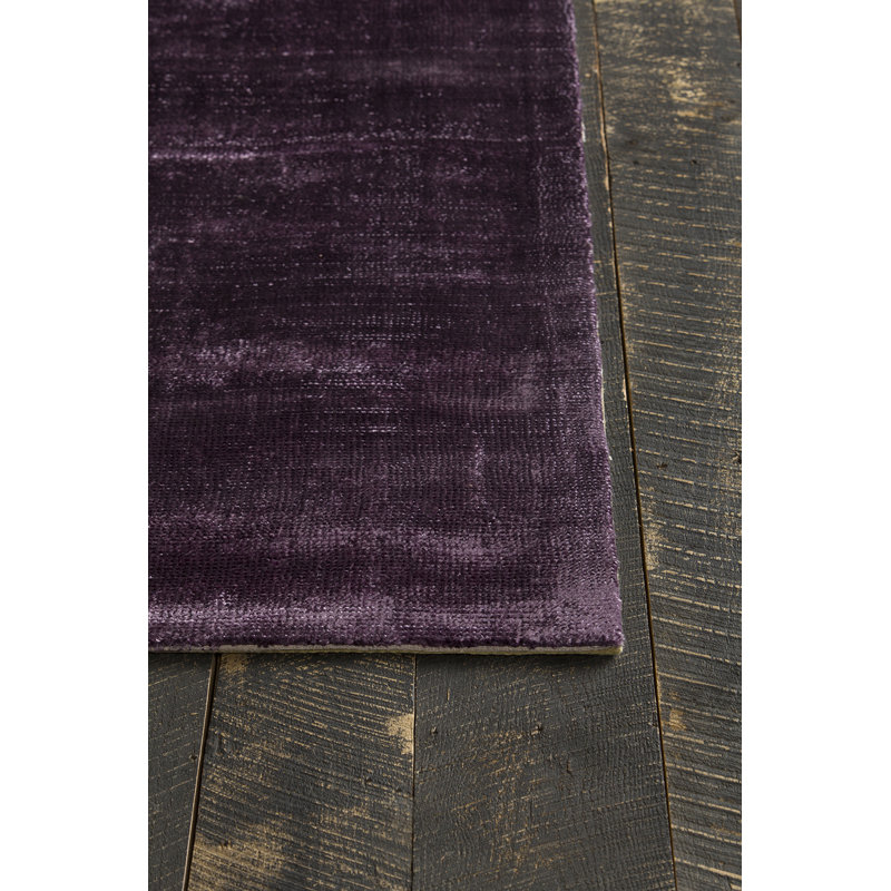 Sopris Hand Loomed Modern Area Rug in Purple, Rectangle 5' x 7'6"