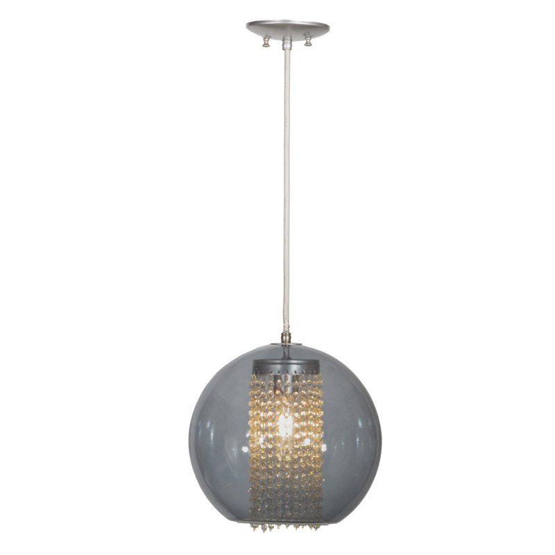Luminaire suspendu à globe unique à 1 lumière