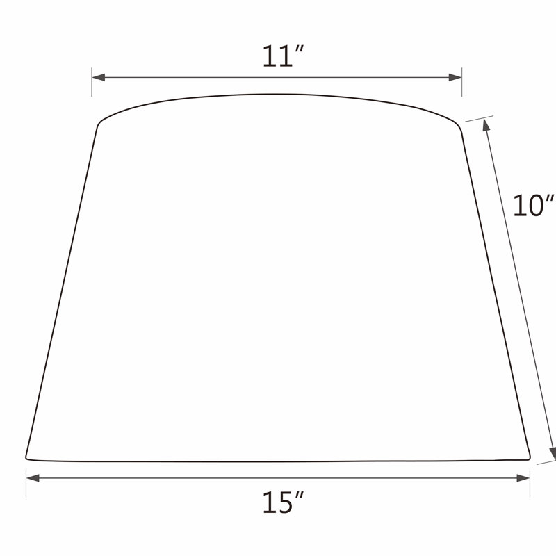 10'' H Plastic Empire Lamp Shade