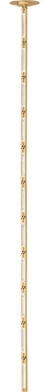 Catena 41 Pendant, Hand Rubbed Antique Brass, 3000 Kelvins, Remote