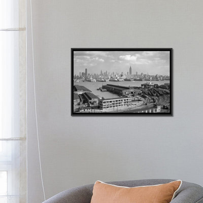 Reproduction de photo sur toile tendue, "pendant années 1930 manhattan de la crème de la manhattan rockefeller center to quatorzième street and ocean" de weehawken nj