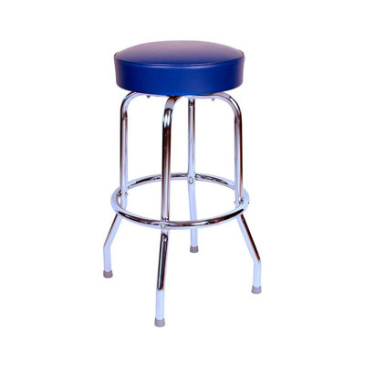 Retro Home Single Ring Swivel Bar & Counter Stool