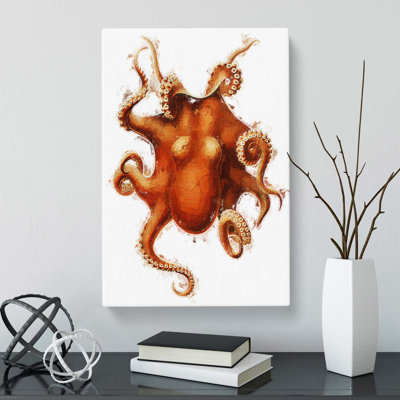 Octopus by Carl Chun - Wrapped Canvas