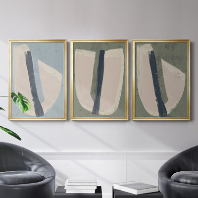 Toile encadrée de qualité supérieure «Paper Slice II» - prête à être accrochée