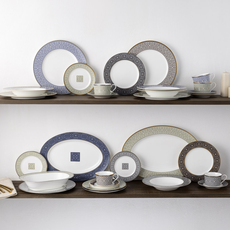 Soucoupes Noritake Infinity, 6 po, Graphite