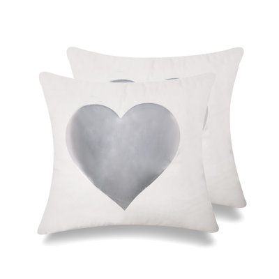 Housse de coussin carrée dorée et argentée